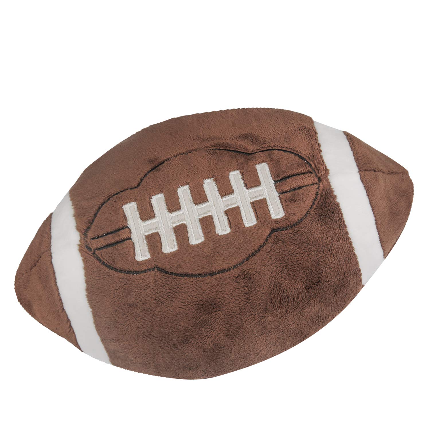 Catchstar Football Plush Pillow Fluffy Plush Football Pillows Durable Stuffed Football Pillow Soft Sports Football Shaped Pillow